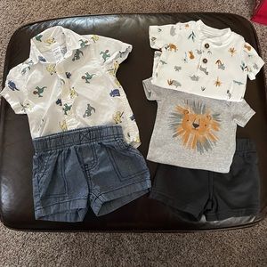Lot of 2 baby boy 3 month outfits. Carters.